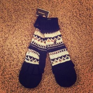 Juicy Couture mittens with finger holes